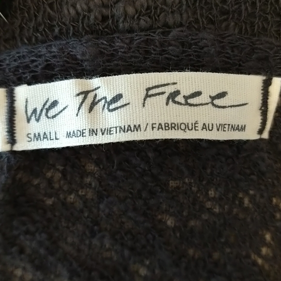 NWT Free People dark gray sweater Sz S - Picture 8 of 10
